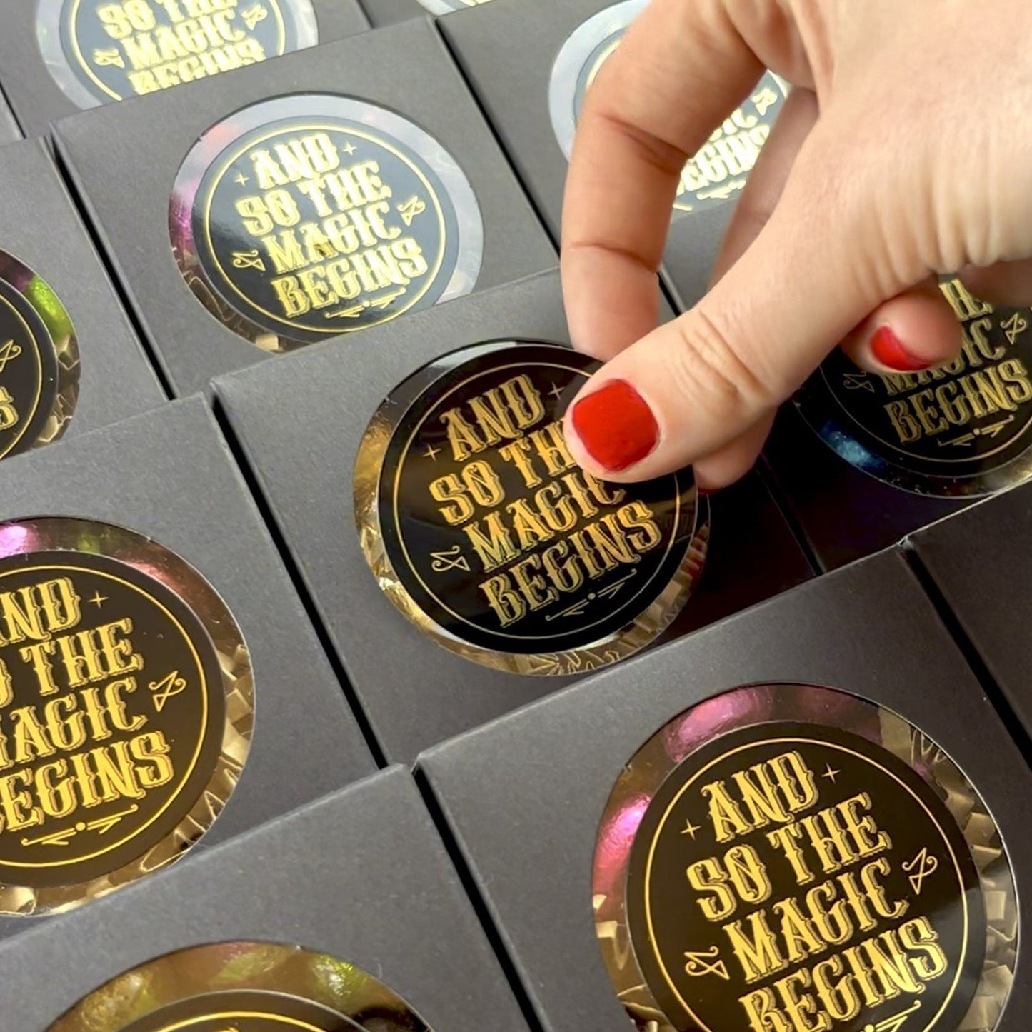 Dragon Egg chocolates in a traditional magical package with a sparkling gold foil label, perfect for a fantasy-themed gift.