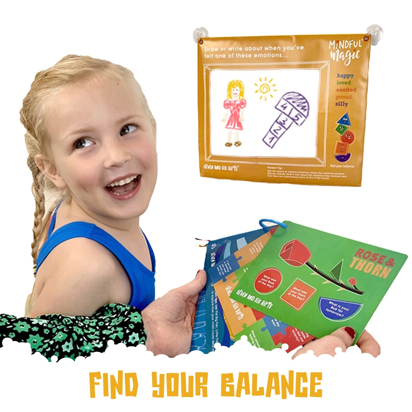 Mindful Magic: Kids Emotional Regulation Activity Pack with Communication Cards & Sensory Tools - Seven and Six Gifts