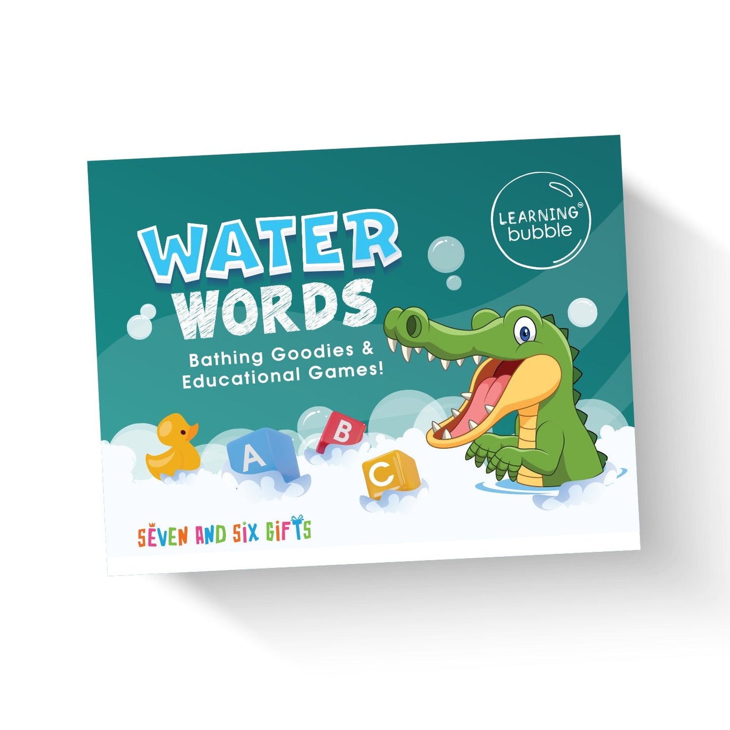 Water Words educational bath toys for toddlers to practice letters, words, and phonics during fun bath time activities.