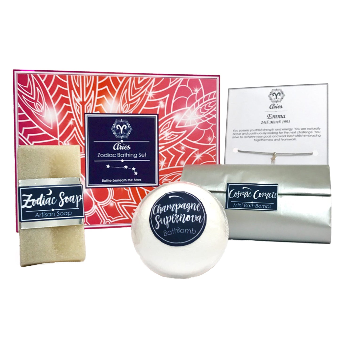 Zodiac Horoscope Star Sign Gift Set – Personalised Astrology Spa & Pamper Hamper - Seven and Six Gifts