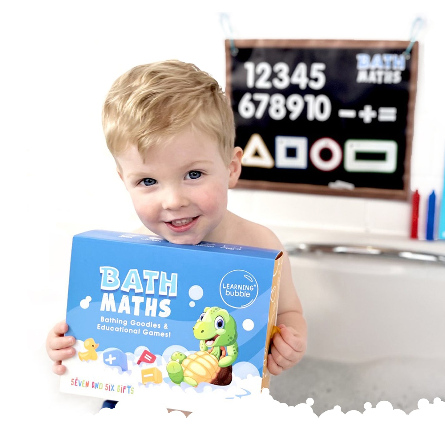 Educational Bath Toys: Pre-School Maths and English