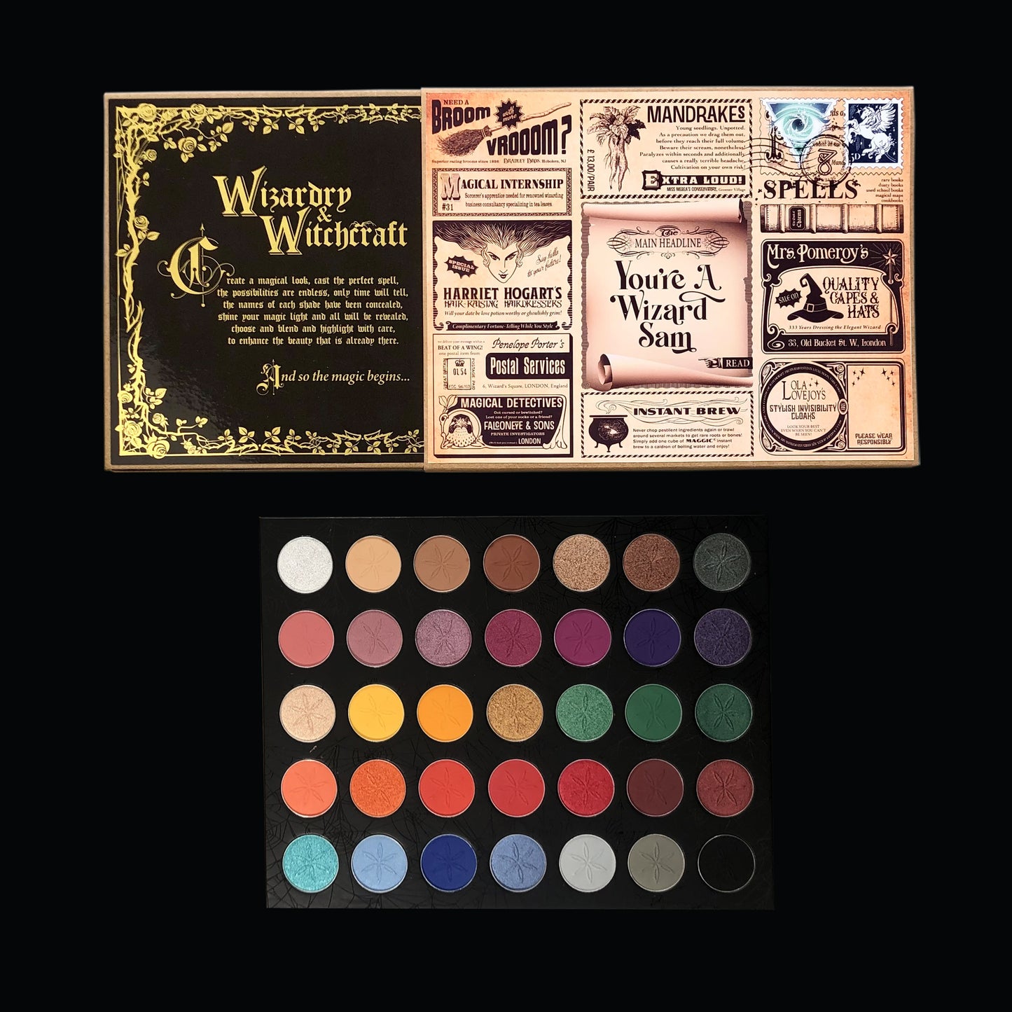 Witchcraft and Wizardry 35 Piece Eyeshadow Makeup Palette