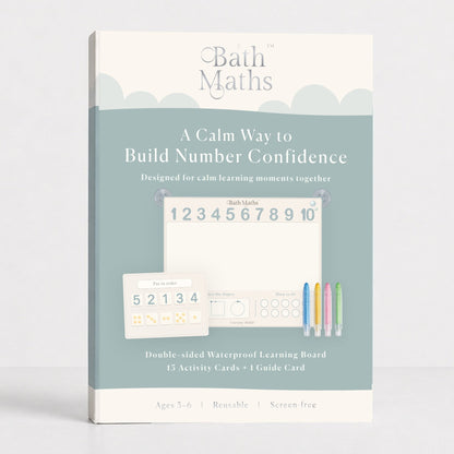 Bath Maths: Educational Bath Toys & Number Games - Bath Crayons and Learning Flashcards - Seven and Six Gifts
