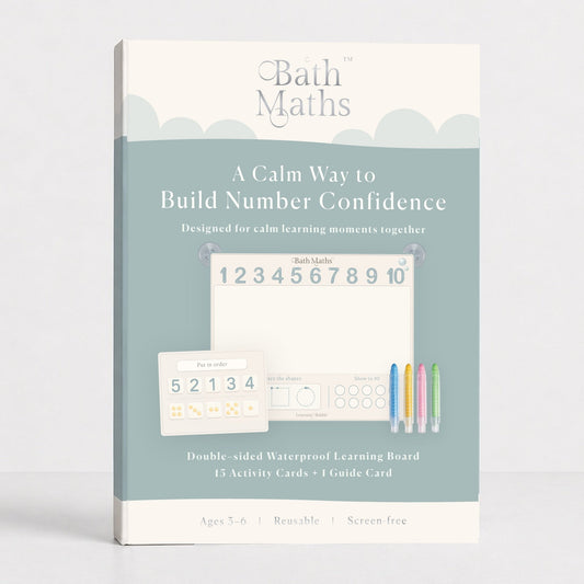 Bath Maths: Educational Bath Toys & Number Games - Bath Crayons and Learning Flashcards - Seven and Six Gifts