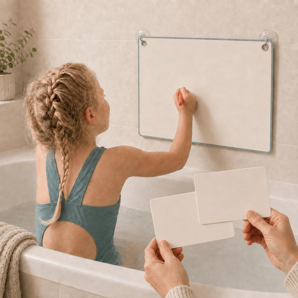 Bath Maths: Educational Bath Toys & Number Games - Bath Crayons and Learning Flashcards - Seven and Six Gifts