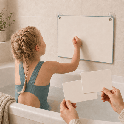 Bath Maths: Educational Bath Toys & Number Games - Bath Crayons and Learning Flashcards - Seven and Six Gifts