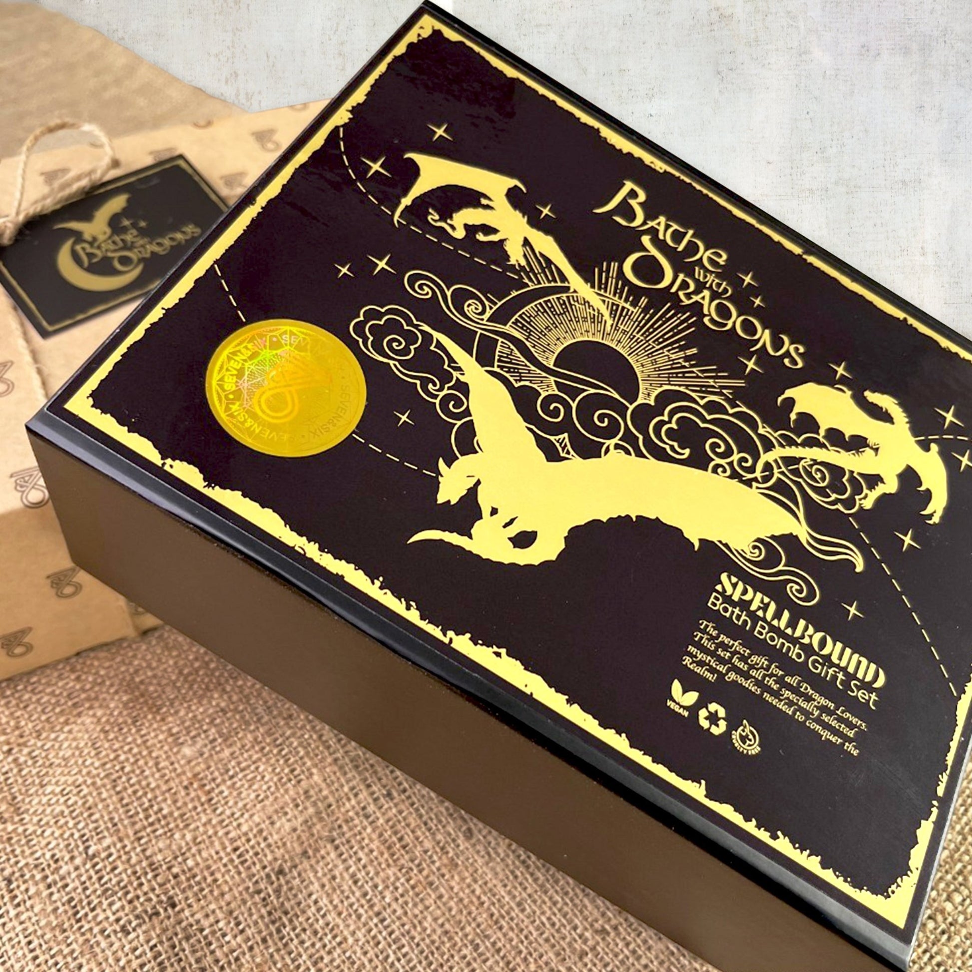 Dragon Egg Bath Bomb Gift Set - Epic Fantasy Bath Experience for Fans of Dragons Realms - Seven and Six Gifts