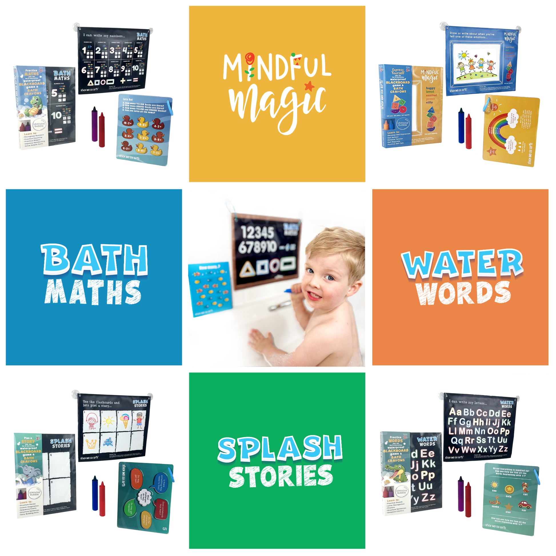 Learning Bubble product range including Mindful Magic Emotional Regulation Tools Activity Pack with communication cards and sensory tools for children’s emotional learning