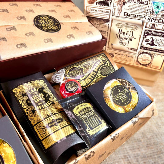 Wizarding World Dragon Egg Chocolate and Sweets Hamper, a fantasy sweet treat gift box perfect for magical-themed gifting 