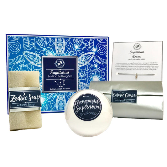 Zodiac Horoscope Star Sign Gift Set – Personalised Astrology Spa & Pamper Hamper - Seven and Six Gifts
