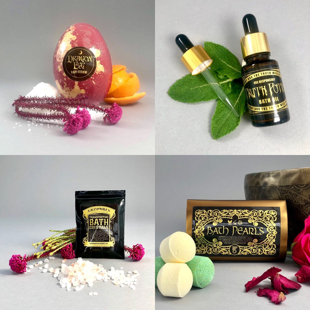 Bathe With Dragons Bath Bomb Pamper Gift Set Seven and Six Cosmetics 