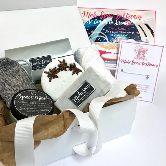 Spa Luxury Bath Bomb Pamper Gift Set for a Super Woman! Care Package Gifts Stress Relief Relaxation Gift Set Seven and Six Cosmetics 