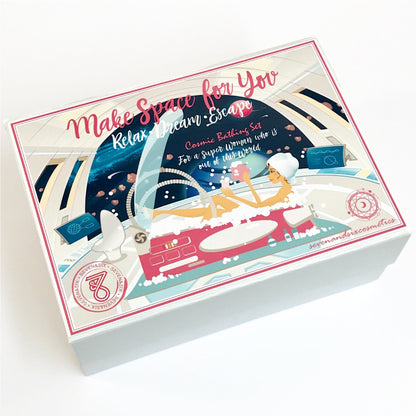 Spa Luxury Bath Bomb Pamper Gift Set for a Super Woman! Care Package Gifts Stress Relief Relaxation Gift Set Seven and Six Cosmetics 