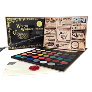 Witchcraft and Wizardry Personalised 35 Piece Eyeshadow Makeup Palette Witchcraft and Wizardry Gifts Wizard Witch Magic Wand Spell Invisible Ink Secret Message Dragon Egg Bath Bomb Gift Seven and Six Gifts 