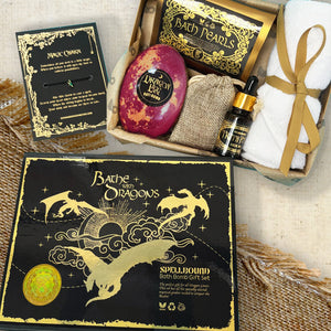 Bathe With Dragons Bath Bomb Pamper Gift Set Seven and Six Cosmetics 