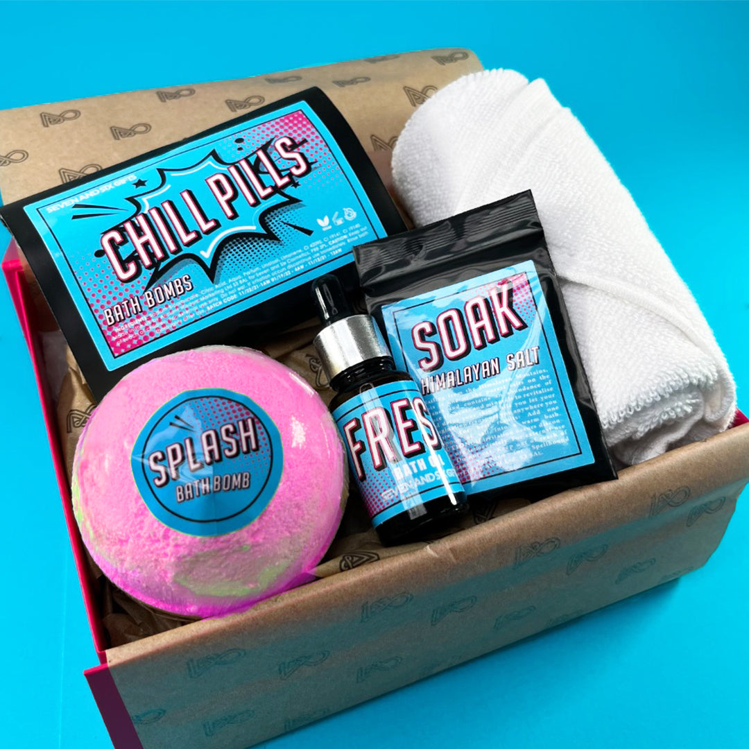 The Ultimate Bath Bomb Pamper Gift Set for the Super Woman in Your Life! Seven and Six Cosmetics 